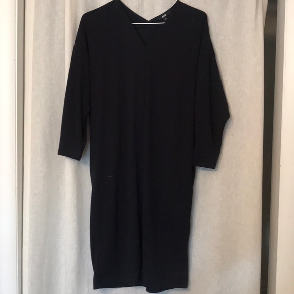 Uniqlo Dresses & Skirts - Navy dress Freon Uniqlo.